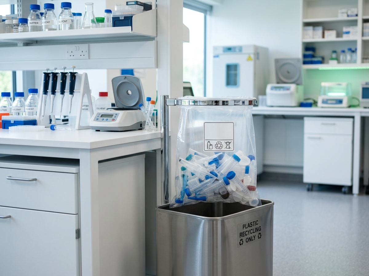 Laboratory Collection - Segregated clean plastic waste