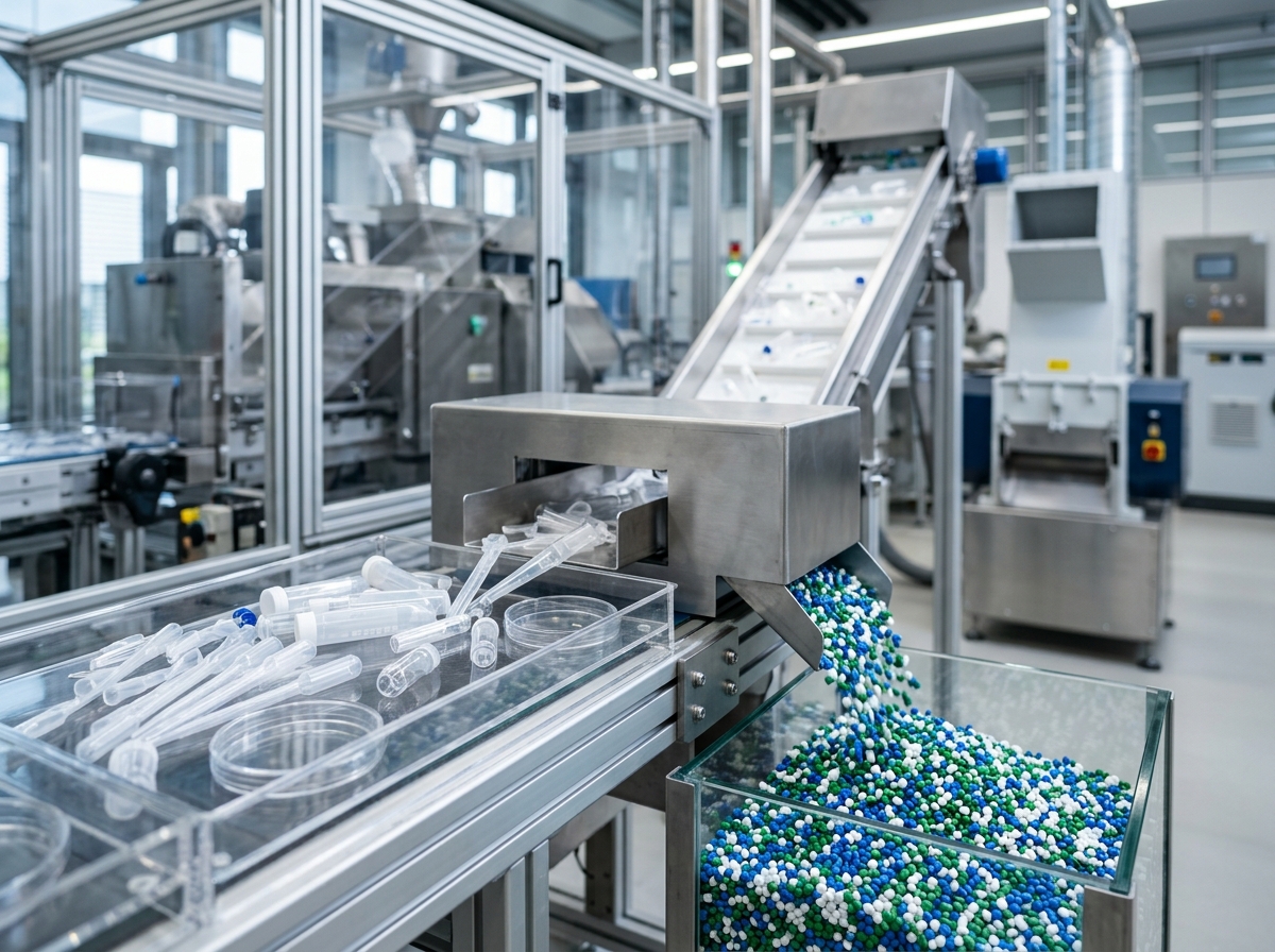 Plastic Recycling - Clean polymer pellets processing